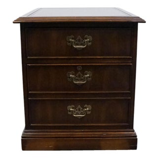 Sligh Furniture Solid Mahogany Traditional Style 22" File Cabinet For Sale