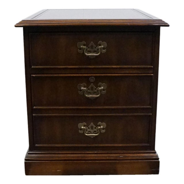 Sligh Furniture Solid Mahogany Traditional Style 22" File Cabinet For Sale