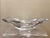 A free form rectangular crystal bowl. Signed Daum France at bottom. An elegant design from the 60’s.
