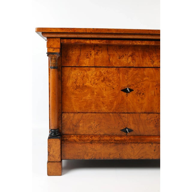 Biedermeier Karelian Curly Birch Chest of Drawers, 1820s For Sale - Image 12 of 14