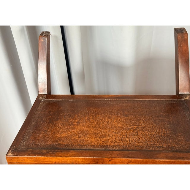 1980s Regency Mahogany and Cane Metamorphic Chair to Steps For Sale - Image 9 of 16