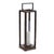 Elevate your home decor with the Tall Framed Candle Holder with Glass Hurricane & Rivet Accents. This 25.25-inch statement...