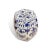Asian Blue & White Floral Print Garden Stool For Sale - Image 4 of 5