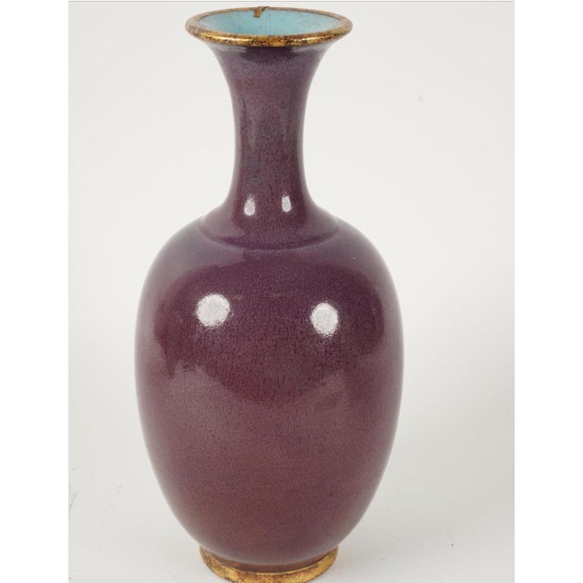 Antique Art Deco Japanese Gilt Porcelain Vase For Sale - Image 4 of 6