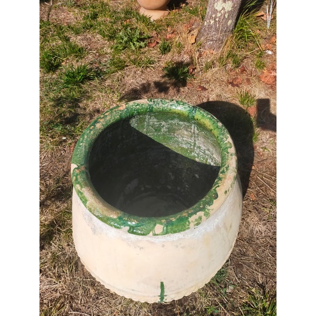 Glazed Terracotta Olive Jar For Sale - Image 5 of 8