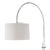 Traditional Regina Andrew Arc Floor Lamp With Fabric Shade in Polished Nickel For Sale - Image 3 of 7