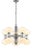 Vintage Chandelier with Polished Chrome Frame, 1970s For Sale