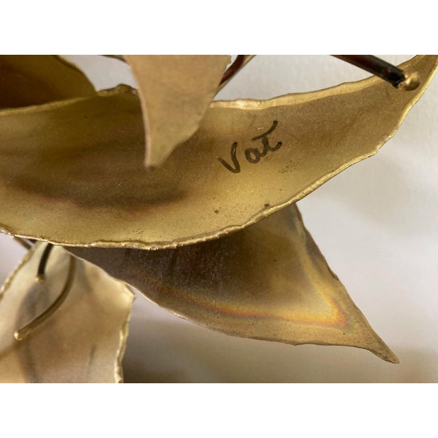 Mid 20th Century Mid 20th Century Metal Tree of Life Wall Sculpture / Art For Sale - Image 5 of 11