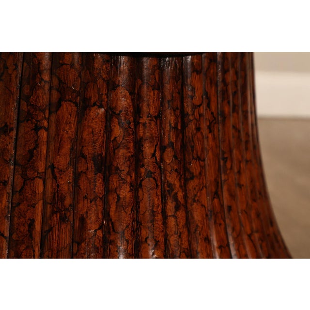 Ficks Reed Round Glass Top 'Sheaf of Wheat' Dining Table For Sale - Image 11 of 18