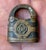 Antique Yale Padlock in Brass & Bronze, 1920s For Sale - Image 3 of 6