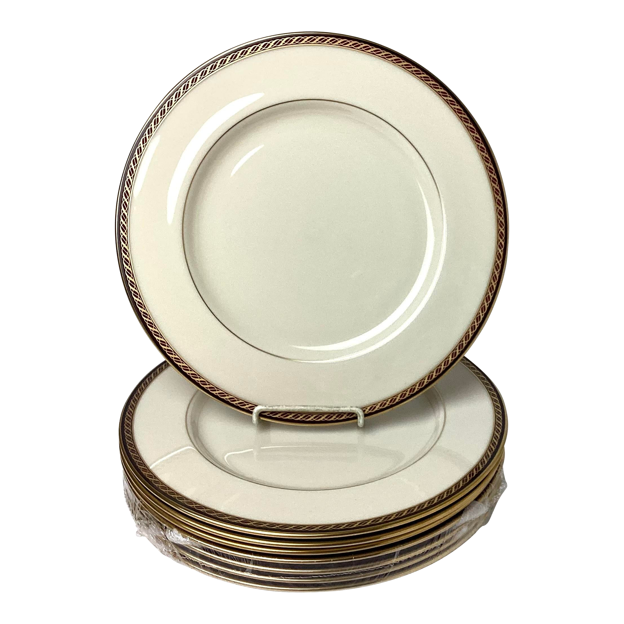 1960s Lenox Monroe China Dinner Plates- Set of 8 | Chairish