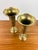 Vintage 1970s Tinted Brass Pair of Vase / Vessels or Candle Holders For Sale - Image 4 of 4