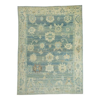Turkish Oushak Rug 12'6" x 16'10" #18508 For Sale
