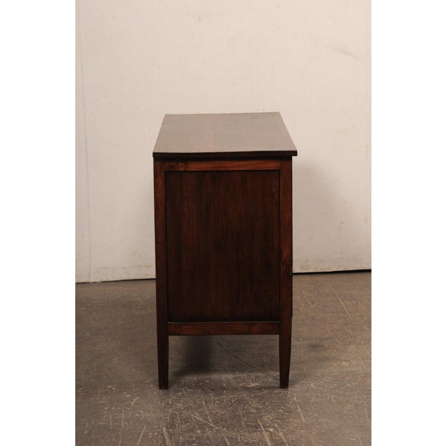 19th C. French Walnut Commode, Clean Lines For Sale - Image 9 of 11