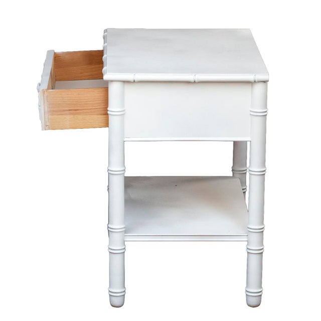 1960s Bamboo Painted Nightstands, Pair For Sale In Los Angeles - Image 6 of 11