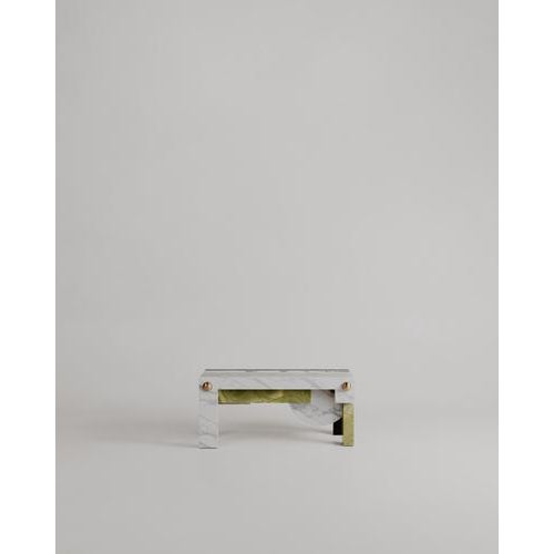 Contemporary Architectural Layered Marble Stone Strata Bench by Esther Knopfler For Sale - Image 3 of 12