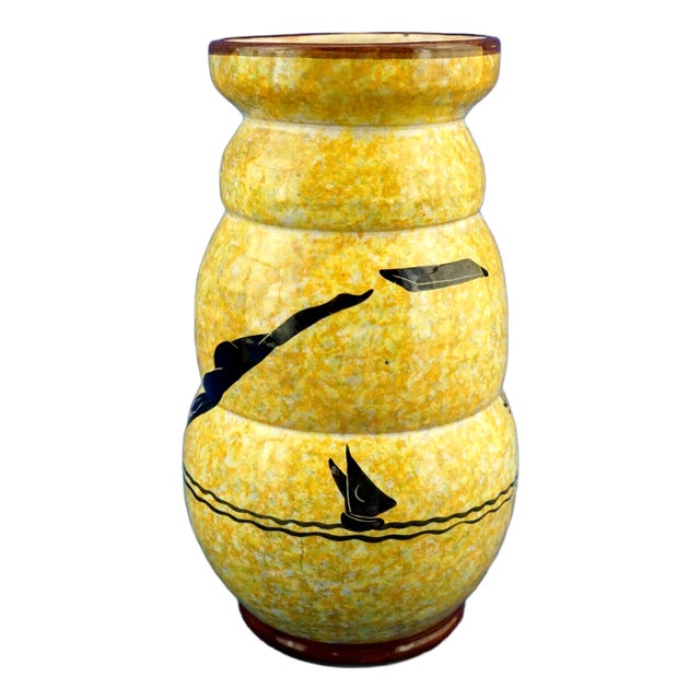 Futurist Triple-Bulb Ceramic Vase by Bitossi, 1920s For Sale