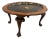 Late 20th Century Chinoiserie Style Coffee Table With Removable Hand-Painted Tray – Cabriole Legs, 36” For Sale