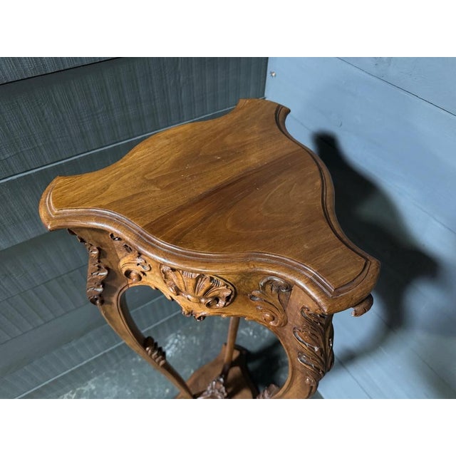 French Walnut Side Table, 1900s For Sale - Image 12 of 16