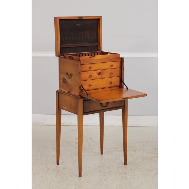 Henkel Harris Henkel Harris Pine Silver Chest on Stand - Rare For Sale - Image 4 of 18