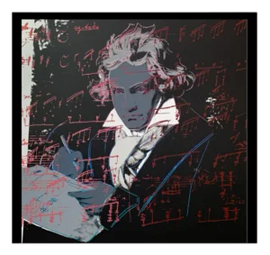 Sunday B. Morning after Andy Warhol, Beethoven 391, Framed
