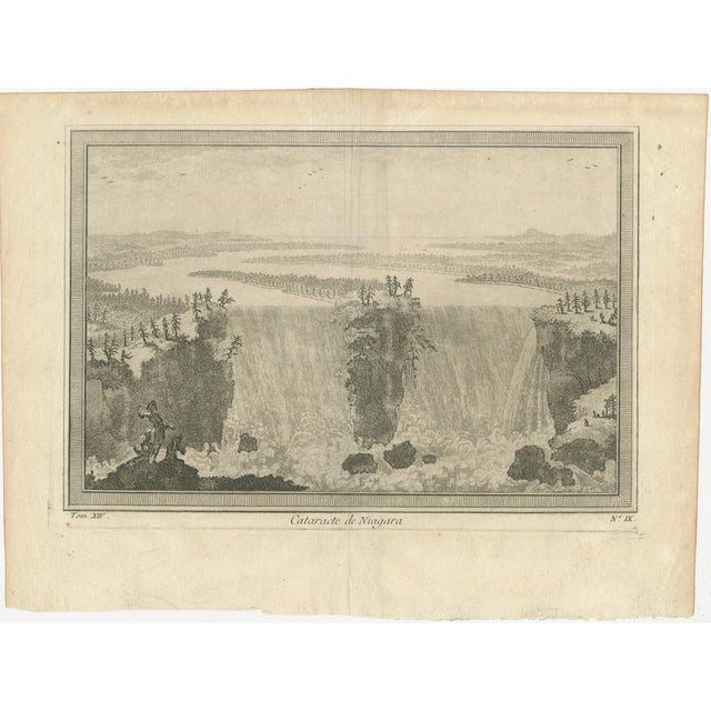 Niagara Falls, Cataracte de Niagara – Early French Engraved View, c.1780 This elegant 18th-century engraved view depicts...