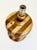 2-Toned Striped Wooden Table Lamp For Sale - Image 9 of 11