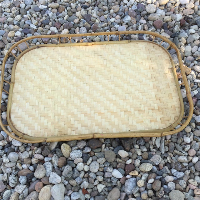 Vintage Bamboo Serving Trays Set of 6 Chairish