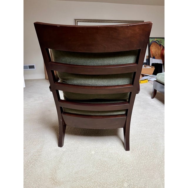 Dakota Jackson 1990s Dakota Jackson Ceylon Lounge Chair With Ottoman For Sale - Image 4 of 13