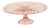 Art Deco Pink Cake Plate from Val Saint Lambert, 1930s For Sale