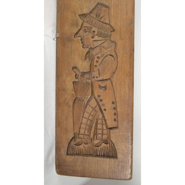 Double-Sided Wooden Gingerbread Mold, Man and Woman For Sale - Image 4 of 5