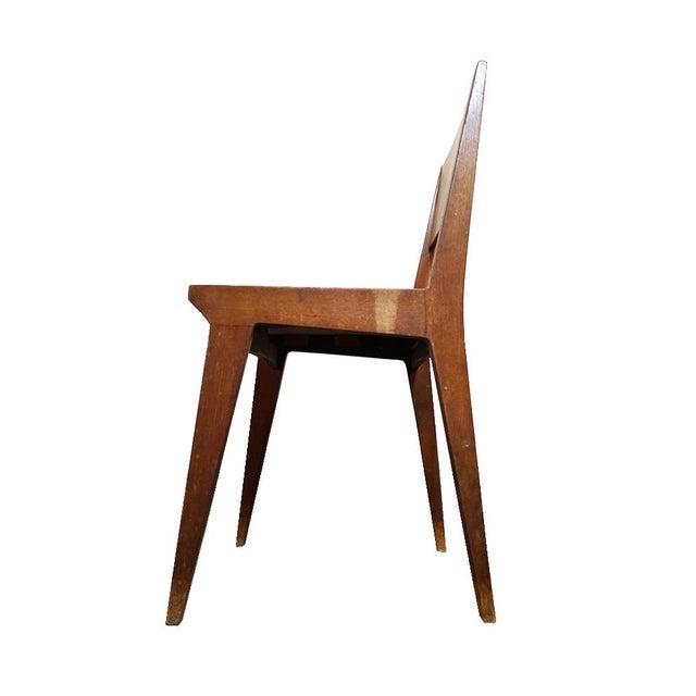 Set of Mid-Century Beech Desk Chairs For Sale - Image 13 of 16