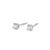 Early 21st Century Unisex 14k White Gold 0.44ctw Lab Grown Diamond Screw Back Petite Stud Earrings, Pair For Sale - Image 5 of 9