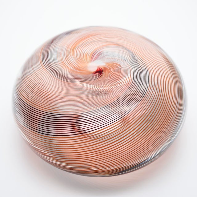Black Limited Edition Filigrana Glass Vase by Mario Colelli and Hertha Bengtson for Rosenthal, Late 20th Century For Sale - Image 8 of 11