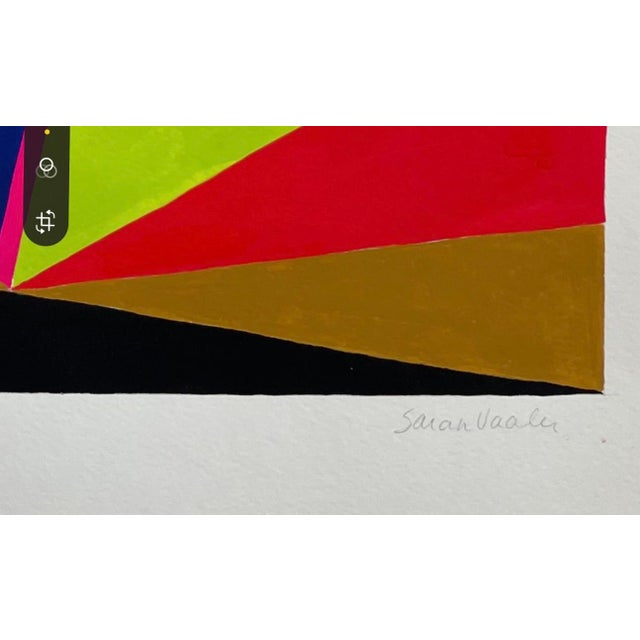 Sarah Vaaler Original Abstract Geometric Painting For Sale - Image 4 of 4