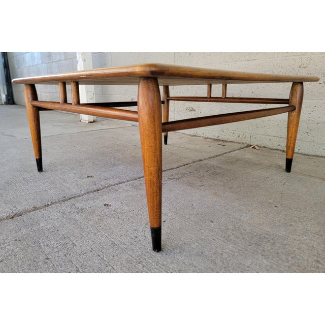 Lane Acclaim Mid-Century Modern Square Coffee Table For Sale - Image 11 of 12