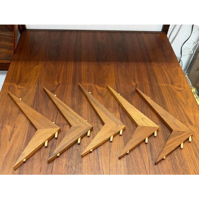 Refinished Danish Modern Poul Cadovius Cado Wall Unit W Dropleaf Desk For Sale - Image 9 of 14