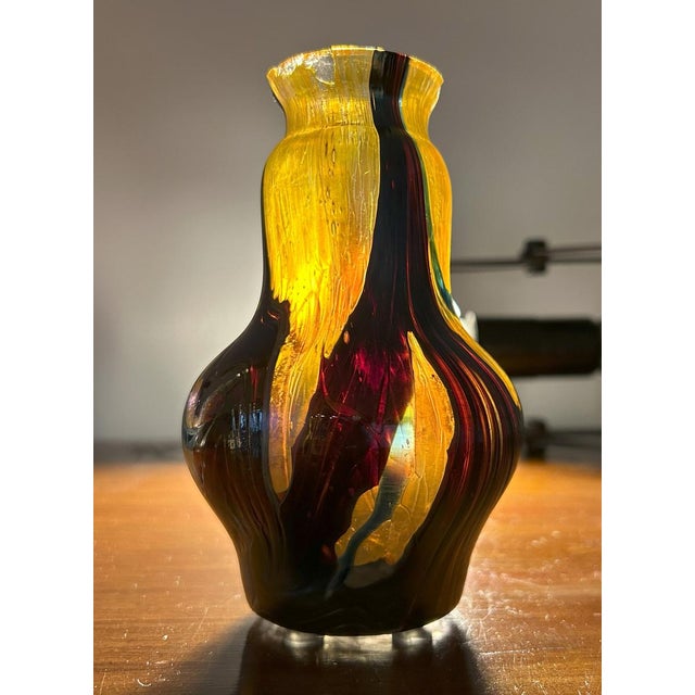 Art Nouveau Iridescent Glass Vase, 1890s For Sale - Image 4 of 18