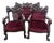 Antique Victorian Karpen Highly Carved Mahogany Parlor Set For Sale