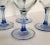 French Blue Stemmed Cristal d'Arques Azur Glasses - Set of 4 - New in Box For Sale - Image 3 of 6