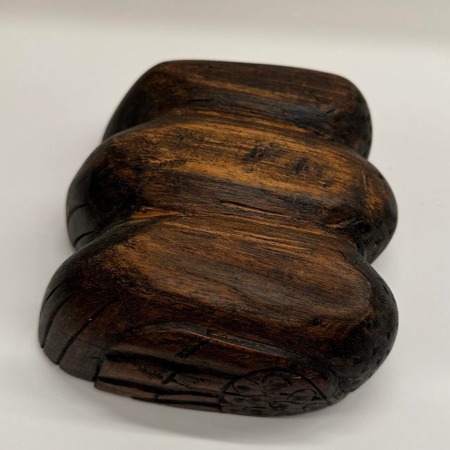 Mid-Century Modern Antique Hand-Carved Teak Wood Three-Duck Box For Sale In New York - Image 6 of 12