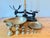 English Vintage Librasco Cast Iron & Brass Balance Scale, W/ Weights For Sale - Image 3 of 14