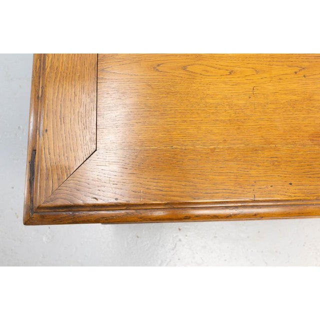 French Louis XIII Carved Oak Desk with Putti, 1880s For Sale - Image 13 of 15