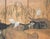 1970s "Willow and White Herons" by Yukiga, 1970s Showa Era Japanese Painted Byobu Screen For Sale - Image 5 of 18