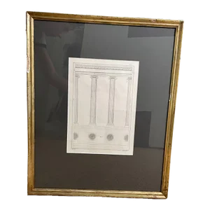 1842 Ionic Order Column Print