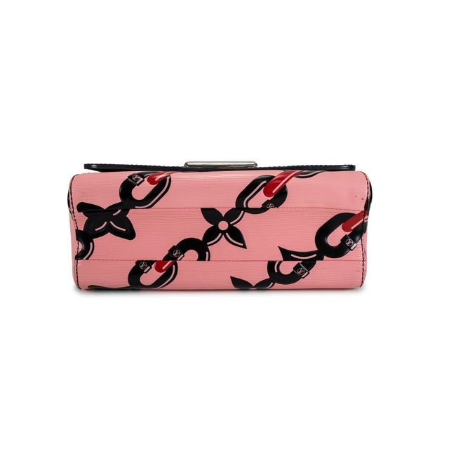 Louis Vuitton Twist MM Epi Leather Chain Flower Print Pink Crossbody Bag For Sale In Houston - Image 6 of 11