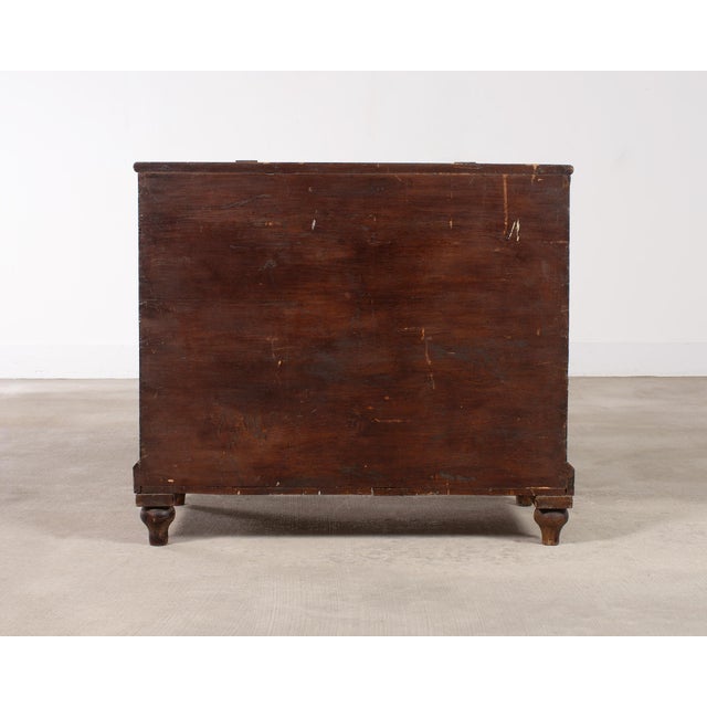 Country English Painted Pine Trunk With Georgian House Facade For Sale - Image 18 of 18