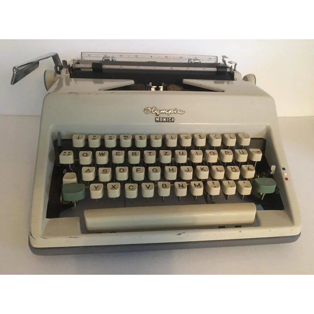 1950s Vintage 1960s Olympia Monika Typewriter For Sale - Image 5 of 5