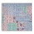 Aizel Twin XL Multi/Blue Patchwork Hand Stitched Quilt For Sale