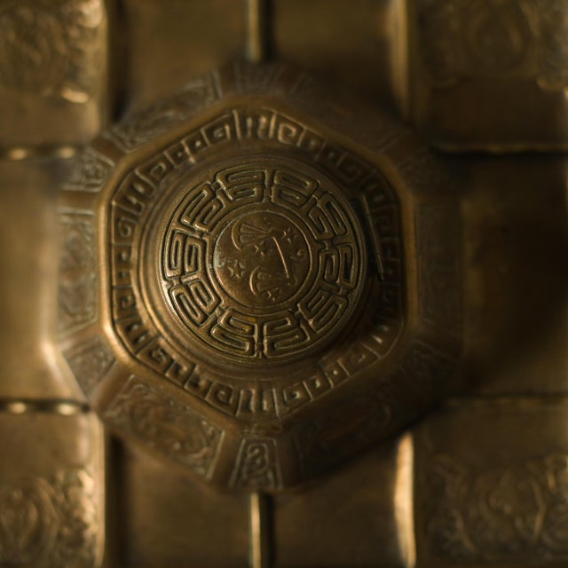 Tiffany Studios New York Zodiac Bronze Inkwell With Pen Tray and Rocker Blotter For Sale - Image 11 of 18